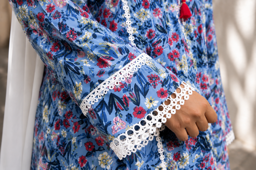 VIRAL BLUE FARSHI CORD SET