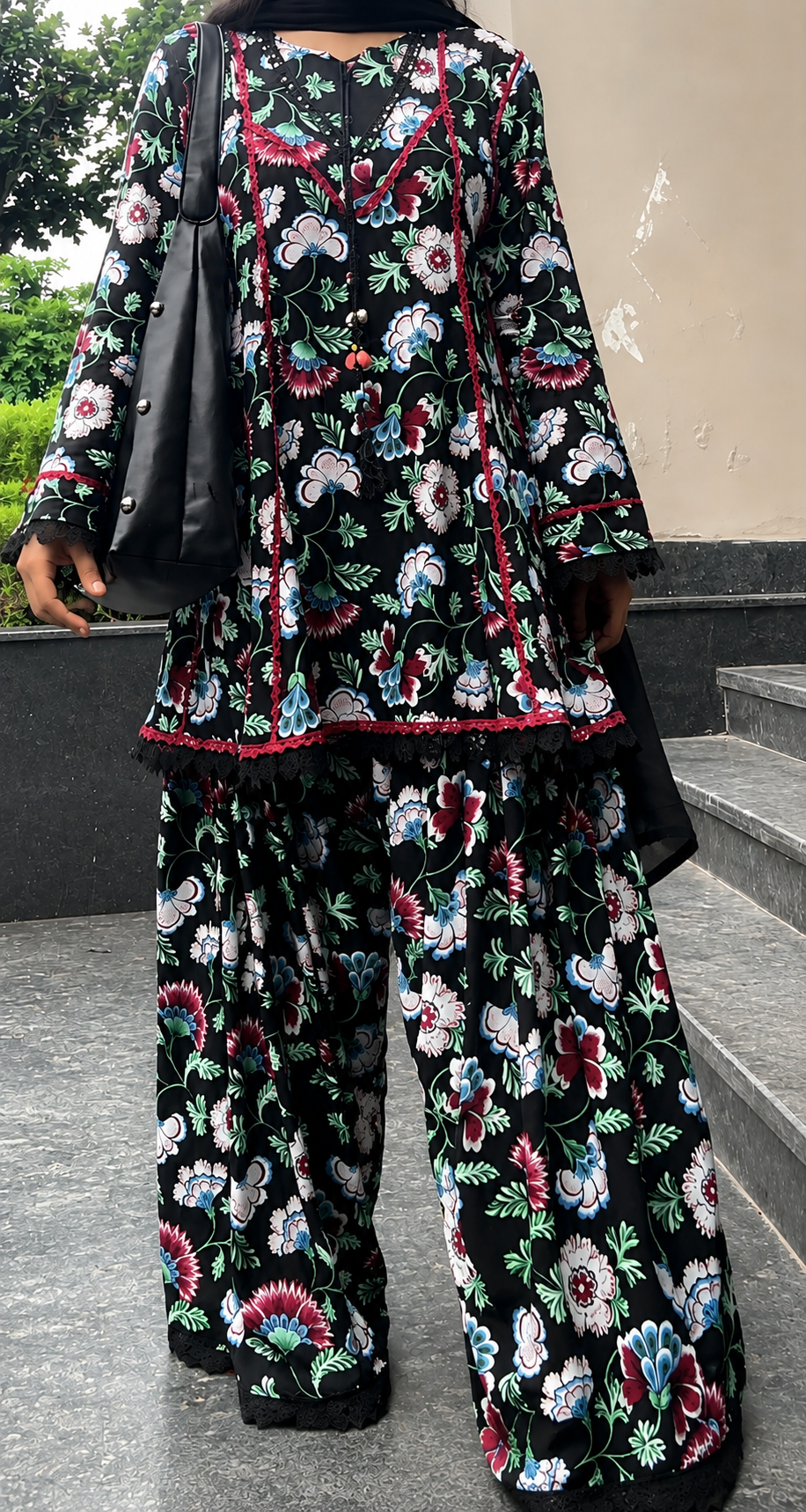BLACK FARSHI SALWAR SUIT