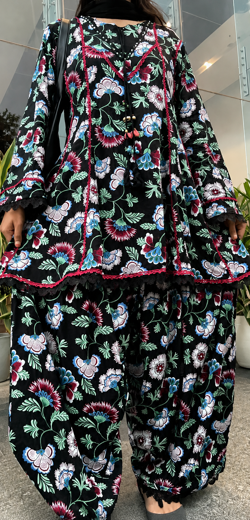 BLACK FARSHI SALWAR SUIT