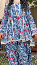 VIRAL BLUE FARSHI CORD SET